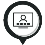 We video conference and screen share.